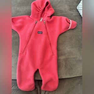 Baby Patagonia fleece bunting